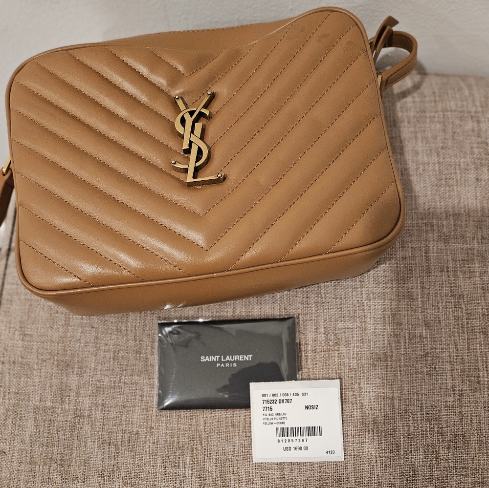 SAINT LAURENT YSL Lou medium quilted leather shoulder bag